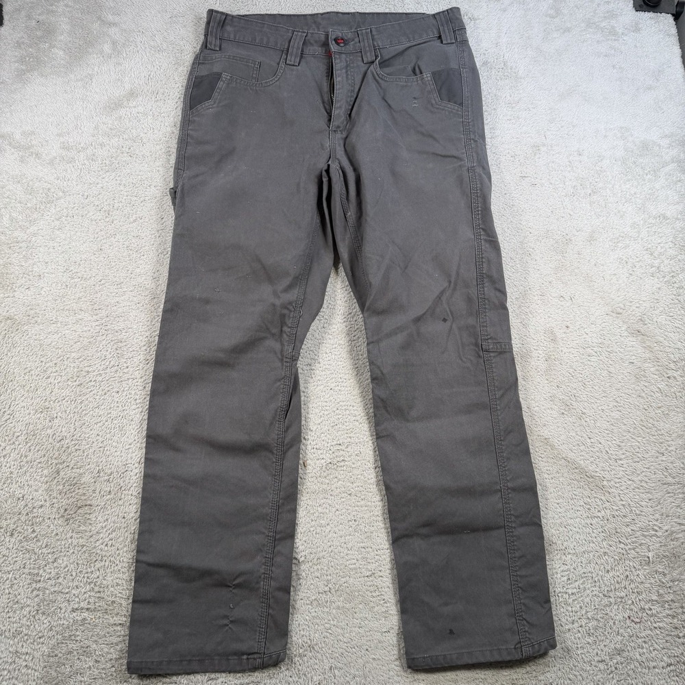 Milwaukee Pants Mens 34x30 Gray Carpenter Heavy Duty Flex Work Wear
